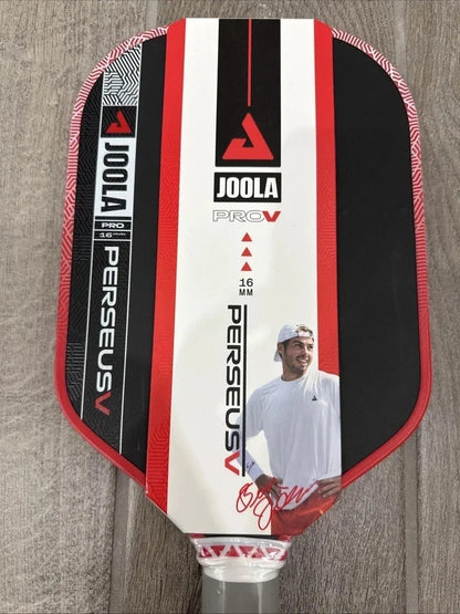 Joola Ben Johns Perseus Pro V 16mm Pickleball Paddle Red New + Free Shipping