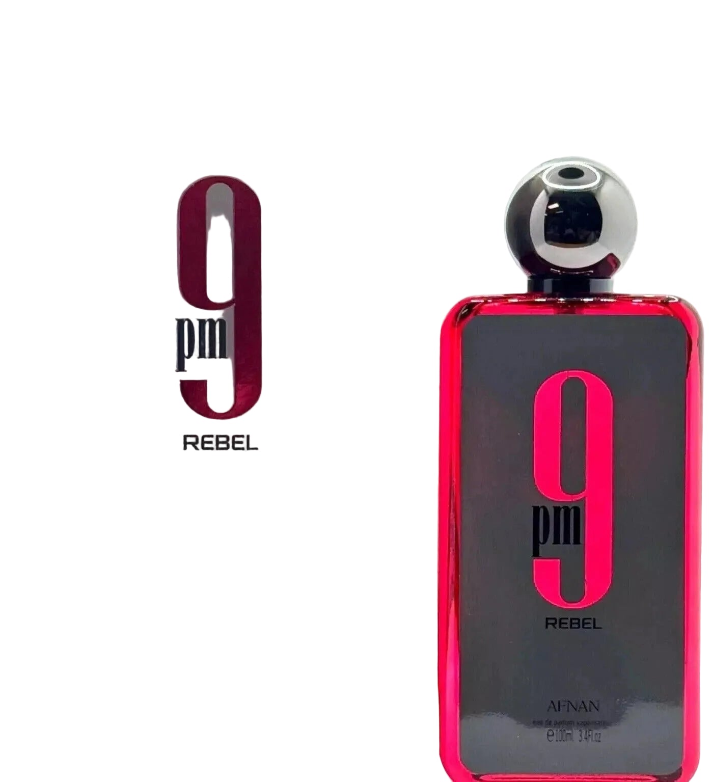 Afnan 9PM Rebel Eau de Parfum EDP for Men 3.4 fl oz 100ml